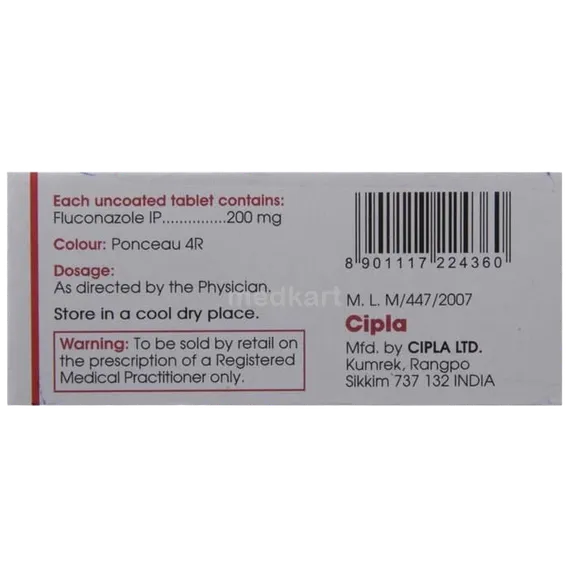 forcan 200mg tablet 4's